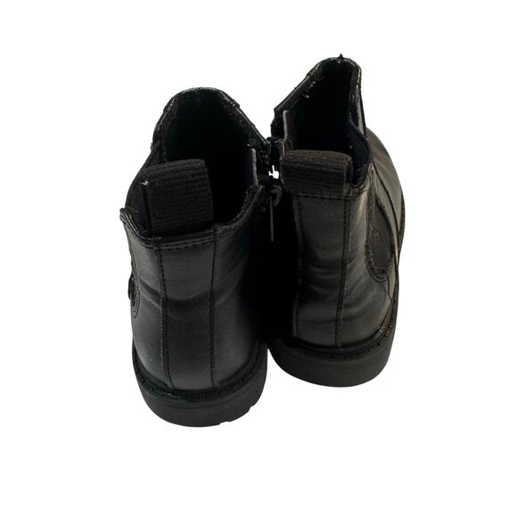Wonder Nation Toddler Girl Size 8 Black Zip-Up Boots - Picture 5 of 5